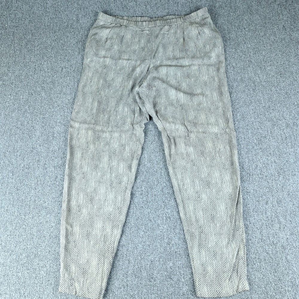 Eileen Fisher Beige Gray Textured Tapered Trousers